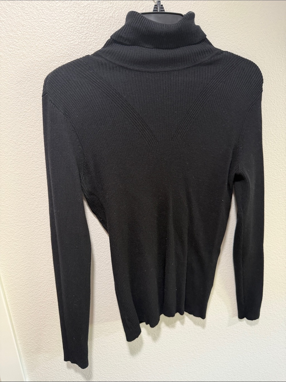 Cato Black Ribbed Turtleneck Sweater